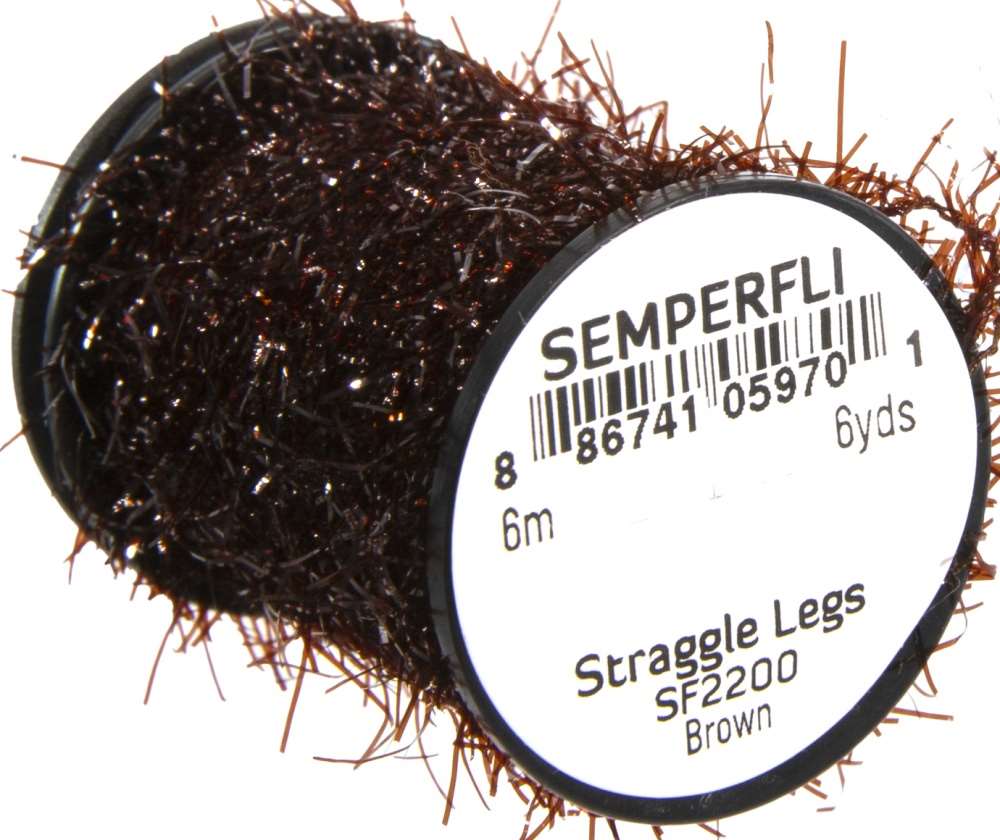 Semperfli Straggle Legs Sf2200 Brown Fly Tying Materials (Product Length 6.56 Yds / 6m)